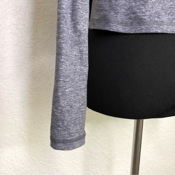 Ivivva girls gray open front tie waist jacket top size 8 - Picture 7 of 13